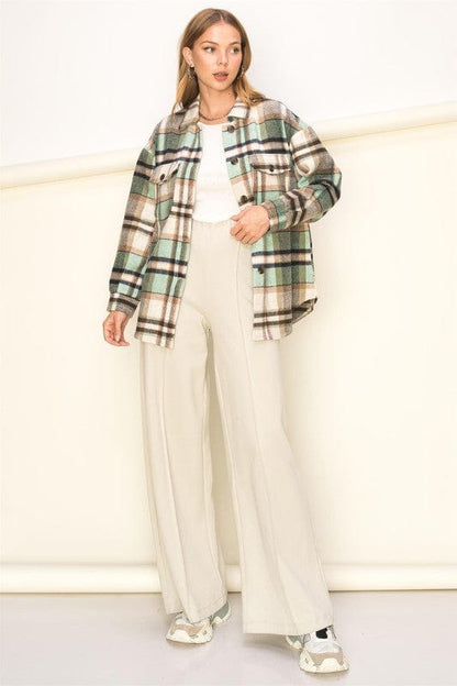 Women's Plaid Pattern Top