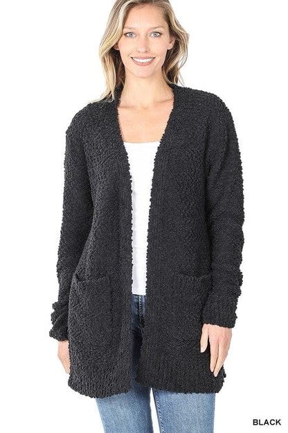 Long Sleeve Sweater Cardigan with Pockets