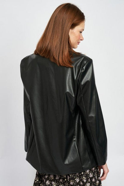 Women's Oversized leather jacket