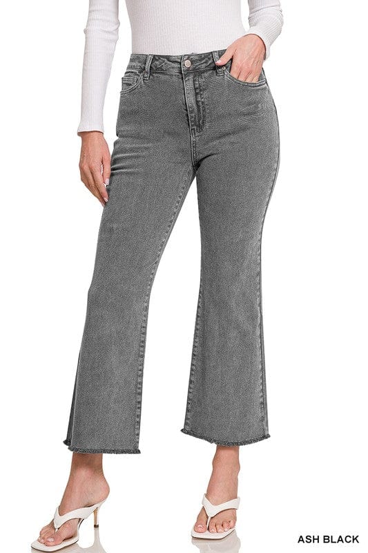 Women's acid washed high waist Pants