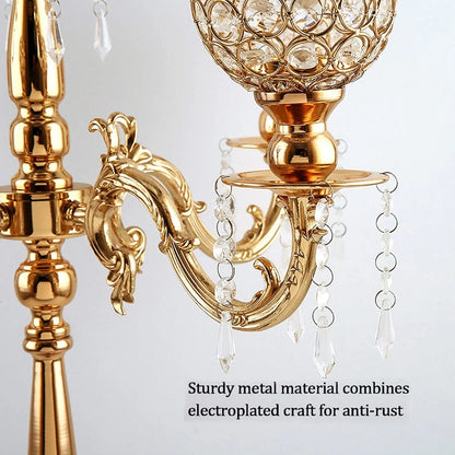 Gold Crystal Candle Holders