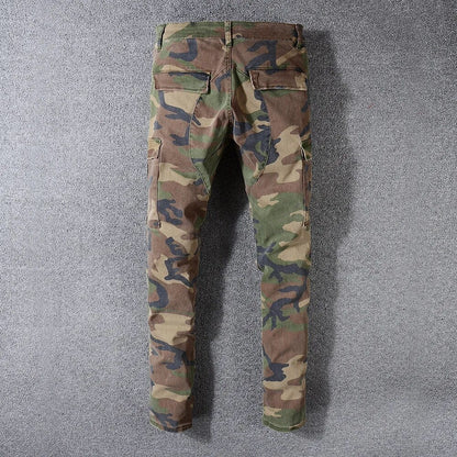 Men's Military Camouflage Jeans