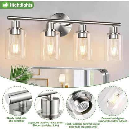 4-Light Bathroom Light Fixtures