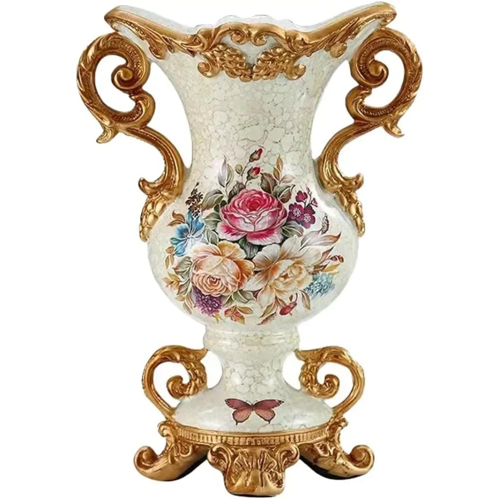 European vintage resin large vase