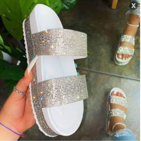 Women Crystal Glitter Sandals