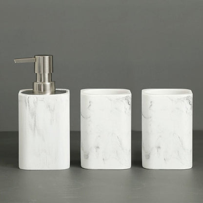 Bathroom Accessories Set marble Soap Dispenser