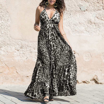 Women Sexy Leopard Dresses