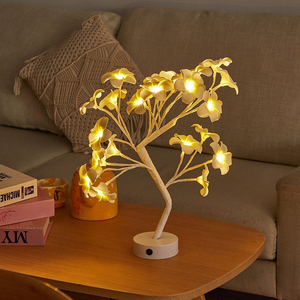 USB Battery Operated LED Table Lamp Rose Flower