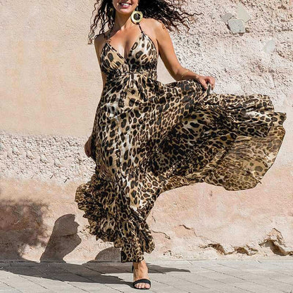 Women Sexy Leopard Dresses