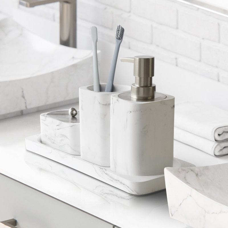 Bathroom Accessories Set marble Soap Dispenser