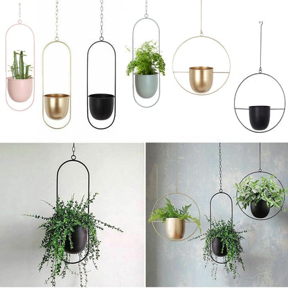 10 Type Metal Hanging Flower Pot