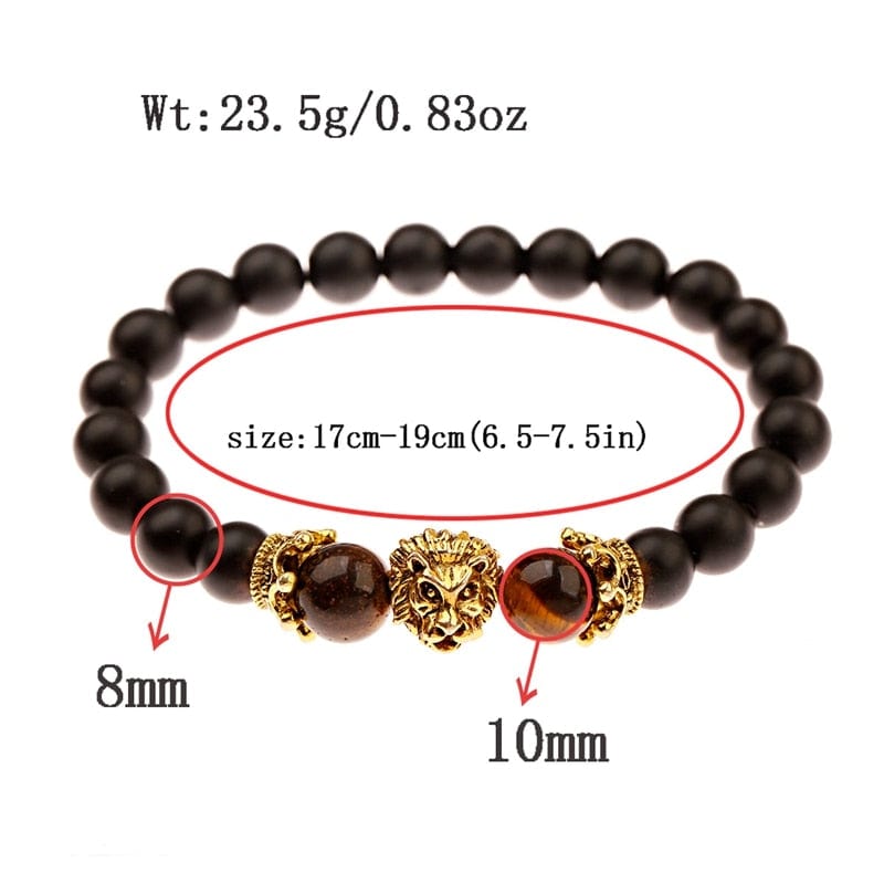 Crown Lion Bracelet for Men