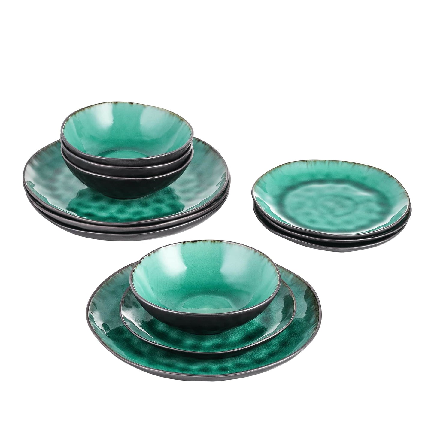 Ceramic Green Dinnerware Set