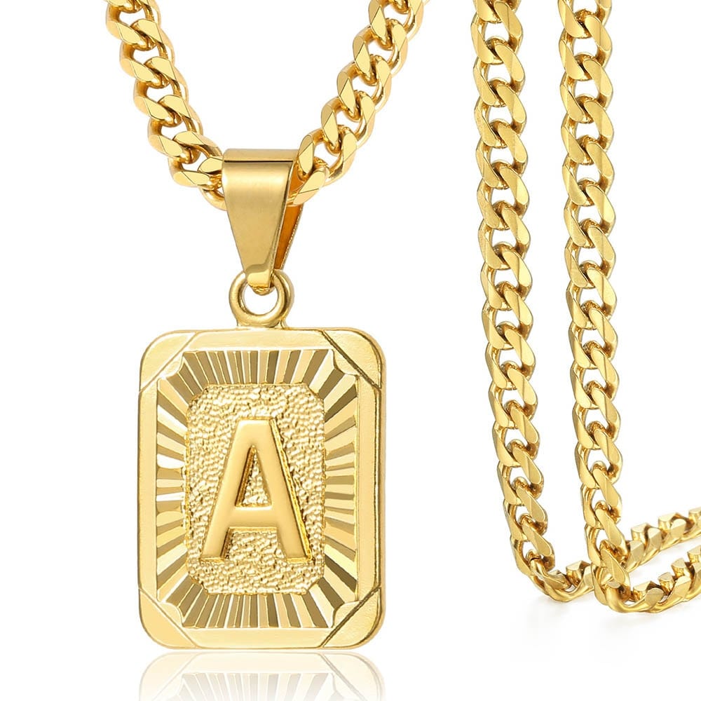 A-Z Pendant Letter Necklace