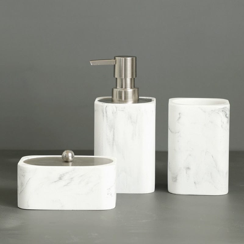 Bathroom Accessories Set marble Soap Dispenser