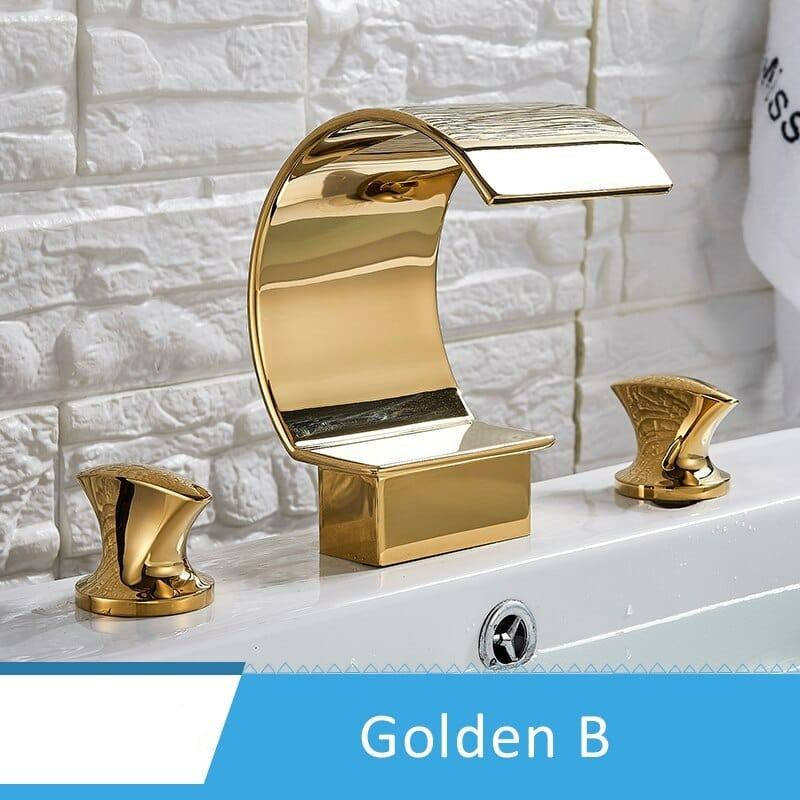 Luxury Golden Bathroom Faucet for Vessel Sink