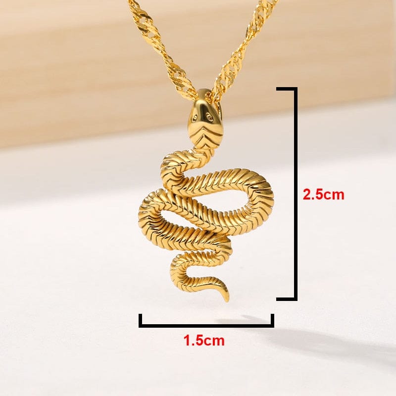 Snake Pendant Necklace For Women