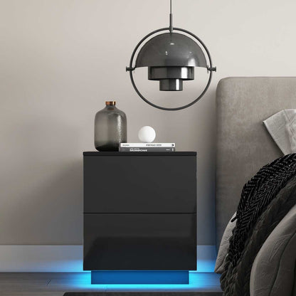 Modern Luxury LED Light Nightstand