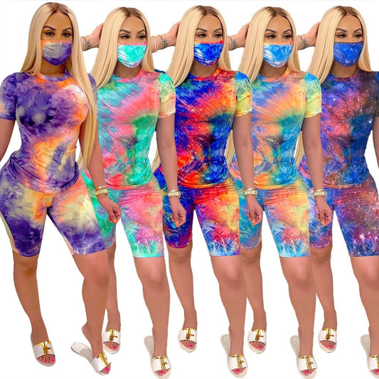 Women's 2 Piece Tie Dye Shirt and Pants