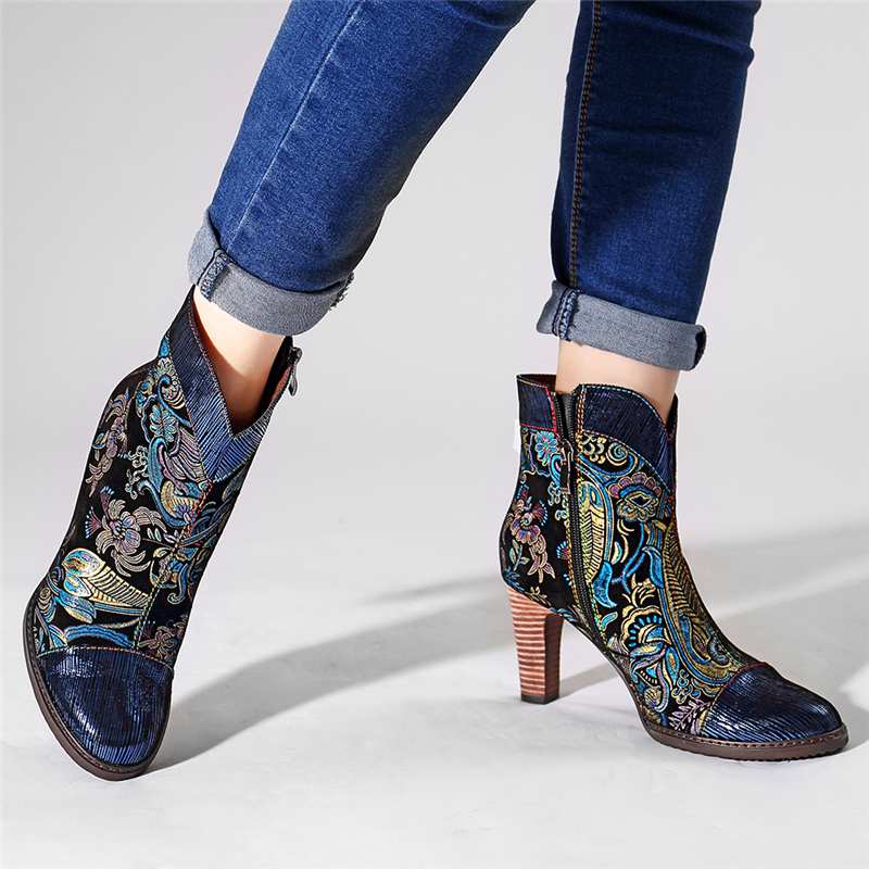 Women Retro Vintage Boots