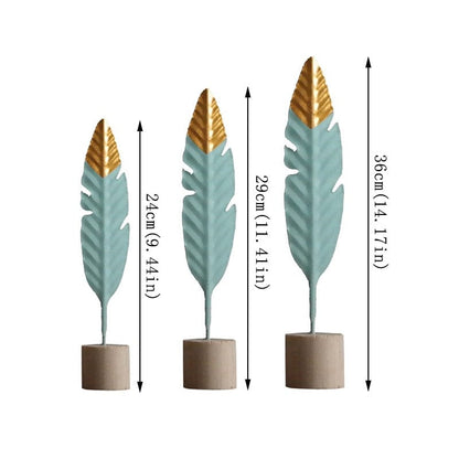 Modern Feather Wooden Home Decorations