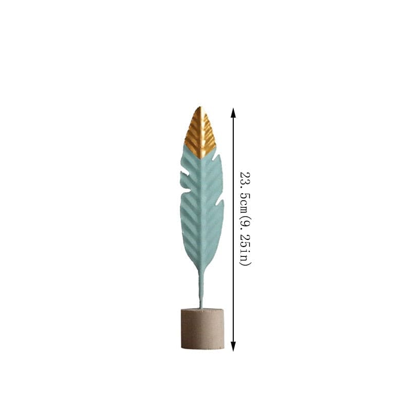 Modern Feather Wooden Home Decorations