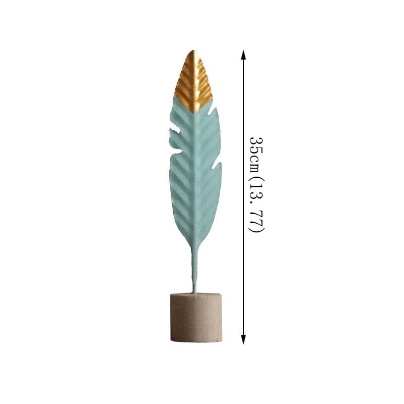 Modern Feather Wooden Home Decorations