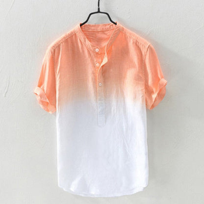 Men's Button Gradient Cotton Shirt