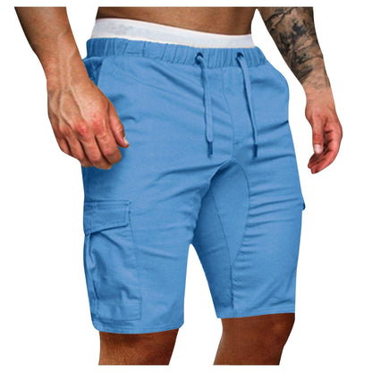 Men Solid Color Shorts