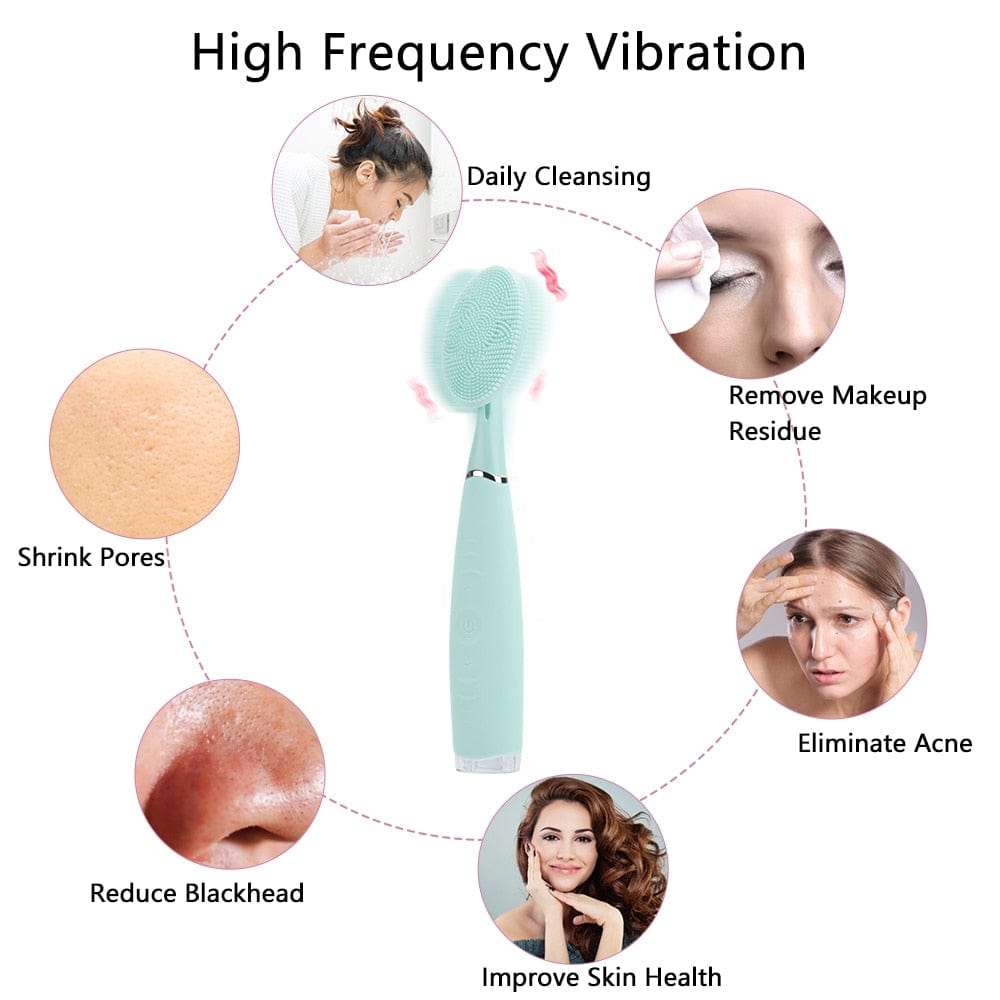 Portable Electric Facial Cleansing Brush