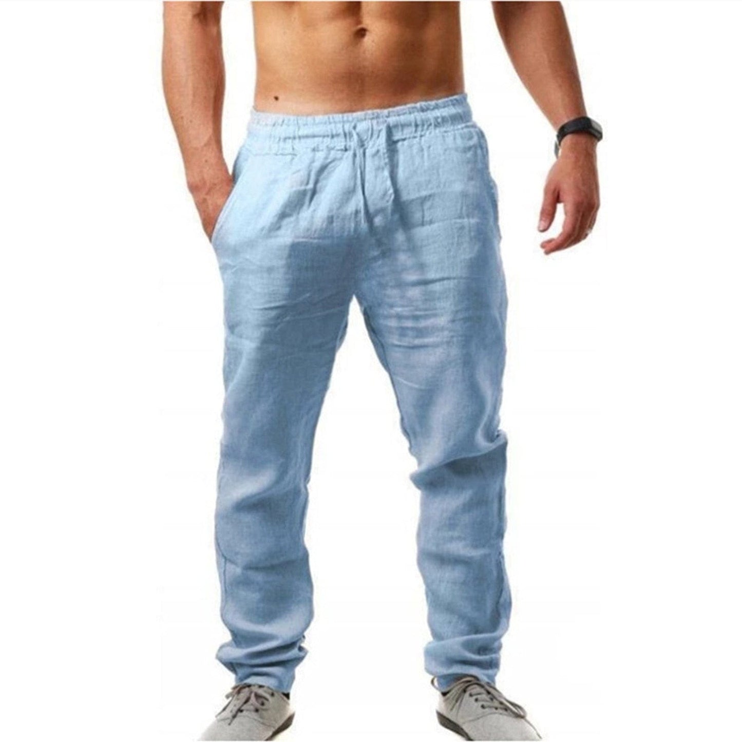 Men Cotton Linen Pants