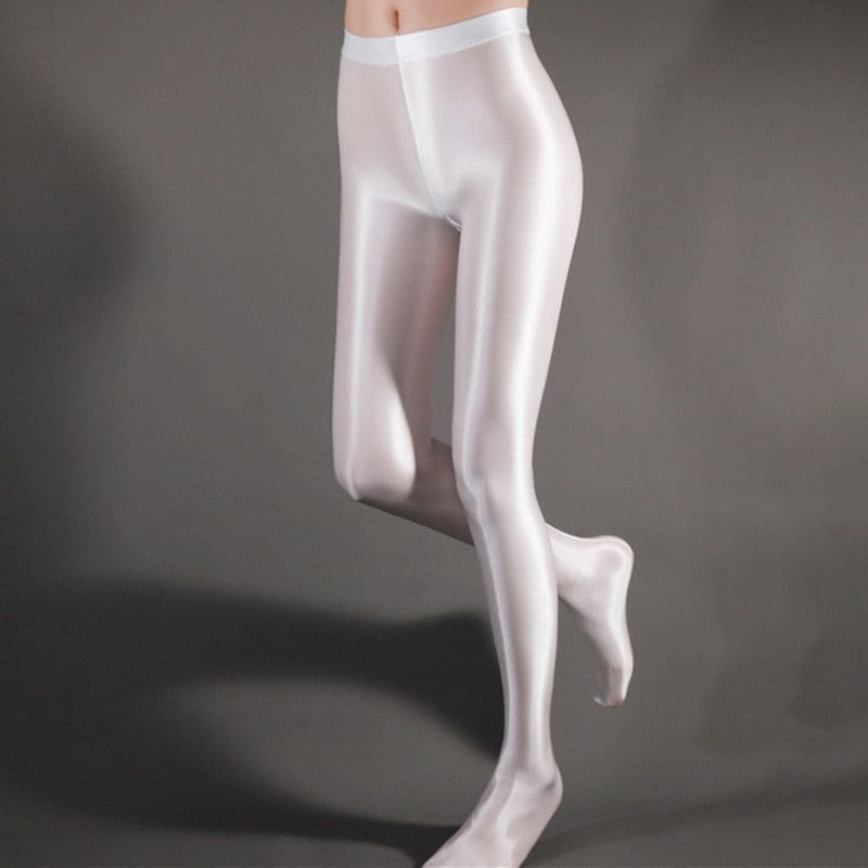 Transparent glossy yoga pants