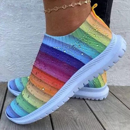 Women Rainbow Color Shoes