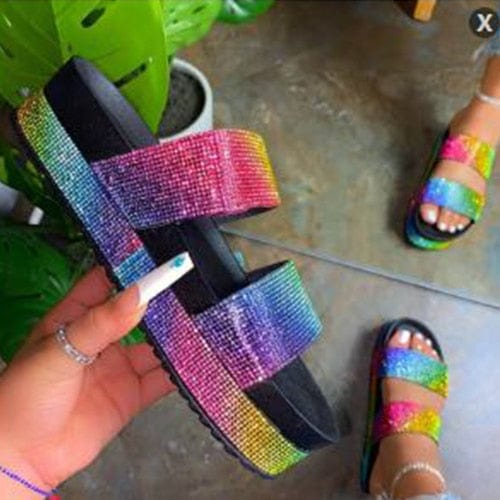 Cute on sale glitter sandals