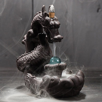 Dragon Smoke Waterfall Incense Holder