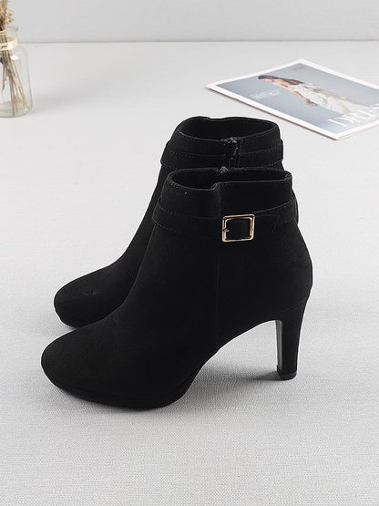 Women Buckle Fashion Boots