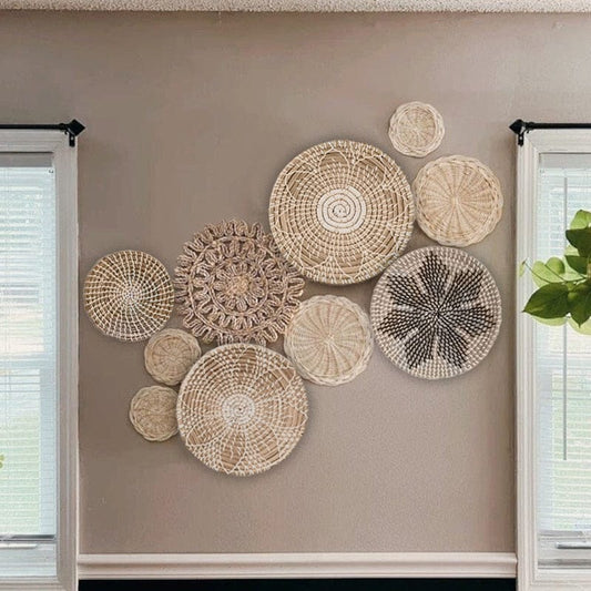 Hanging Woven Plate Decoration