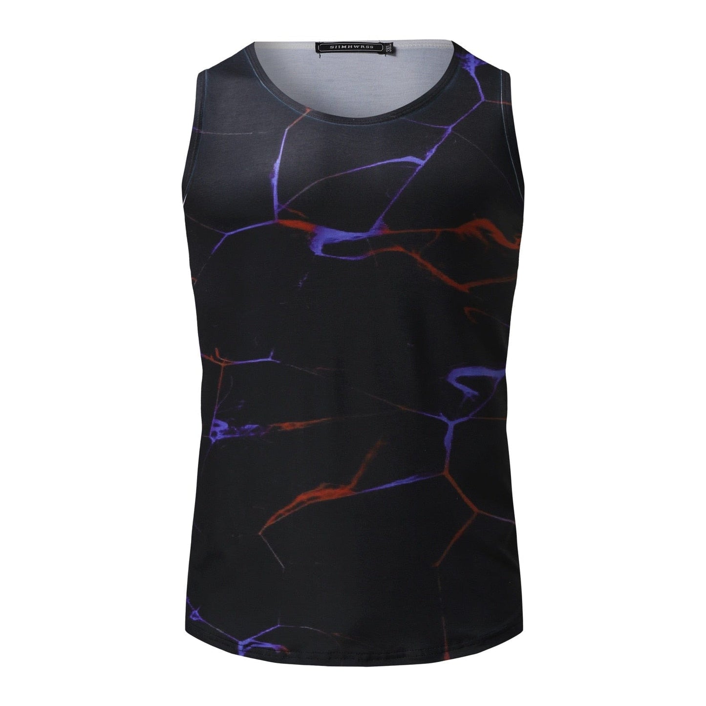 Mens Lightning Print Tank Top