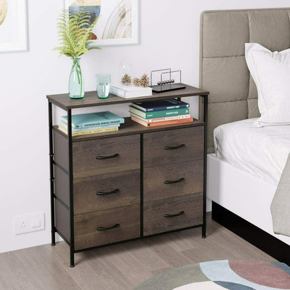 Storage Cabinet Chest with 6 Drawers