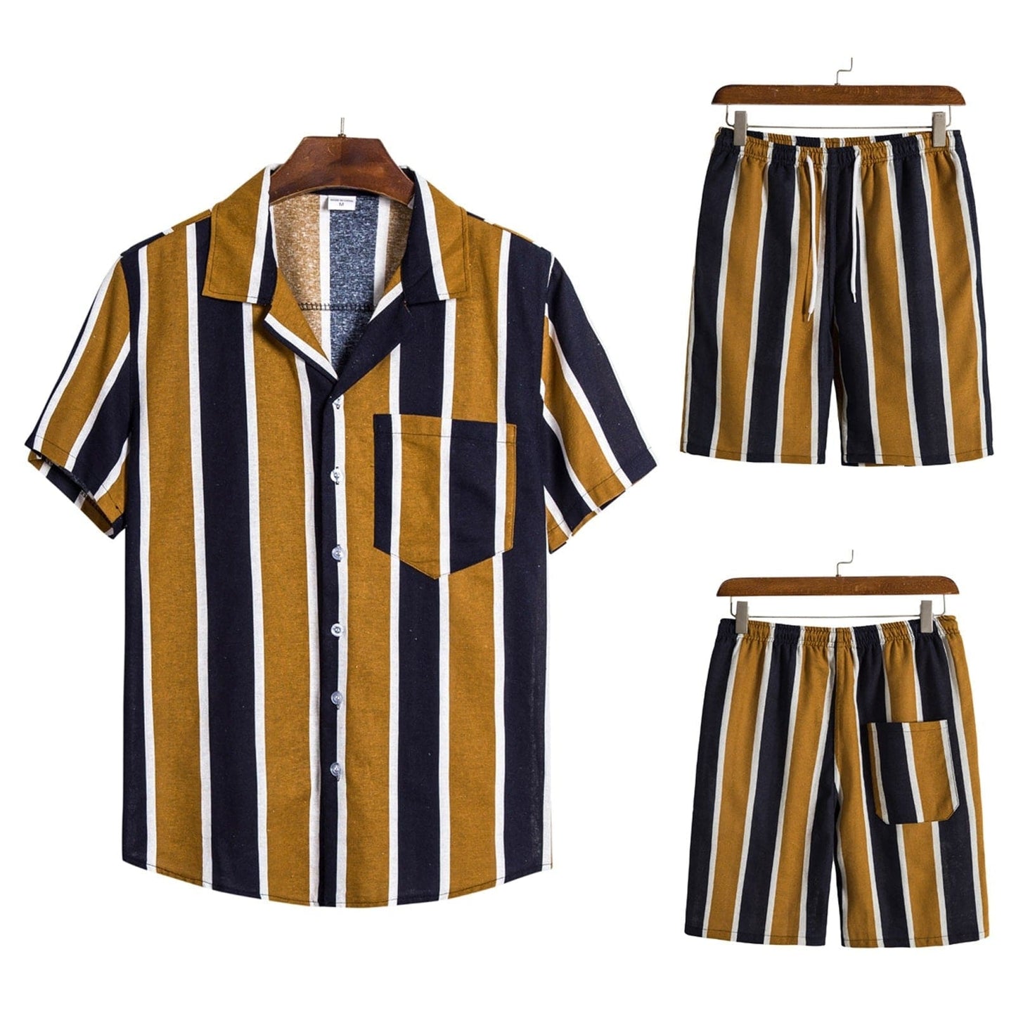 Men's Summer Short Sleeve Shirt + Shorts