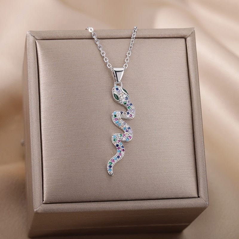 Snake Pendant Necklace For Women