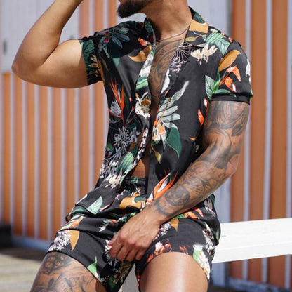 Men's Summer Short Sleeve Shirt + Shorts