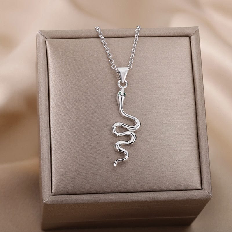 Snake Pendant Necklace For Women