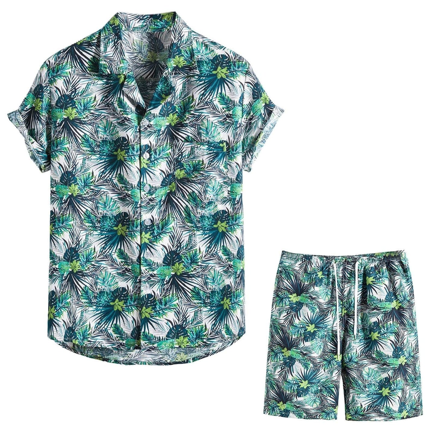 Men's Summer Short Sleeve Shirt + Shorts