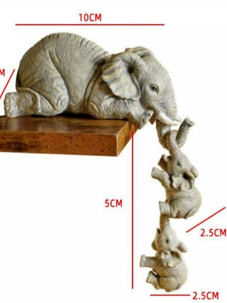 3pcs/set Cute Elephant Figures