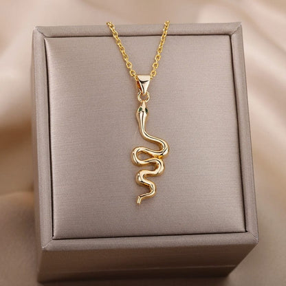 Snake Pendant Necklace For Women