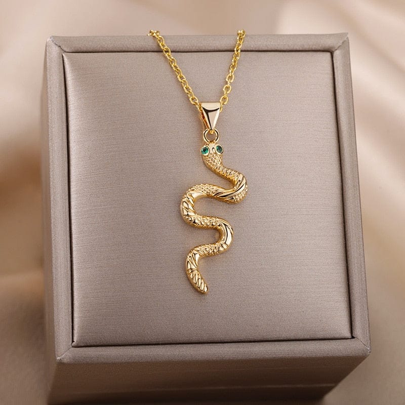 Snake Pendant Necklace For Women