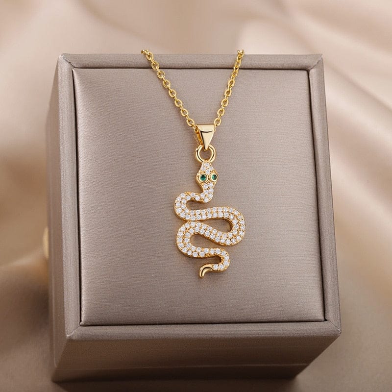 Snake Pendant Necklace For Women