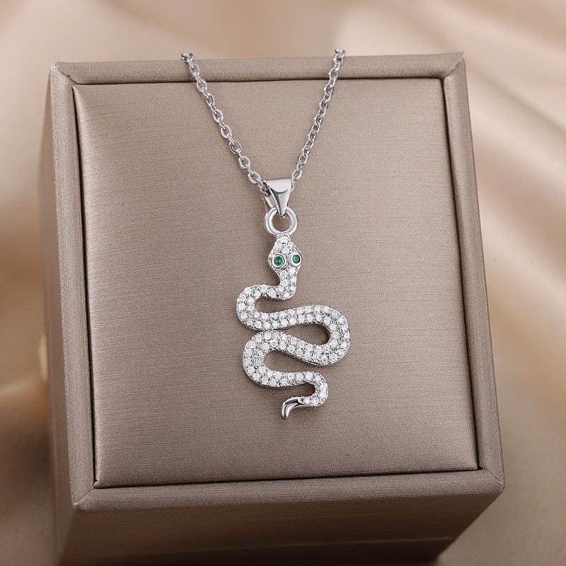 Snake Pendant Necklace For Women