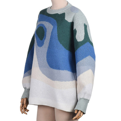 Women Preppy Style Knit Sweater